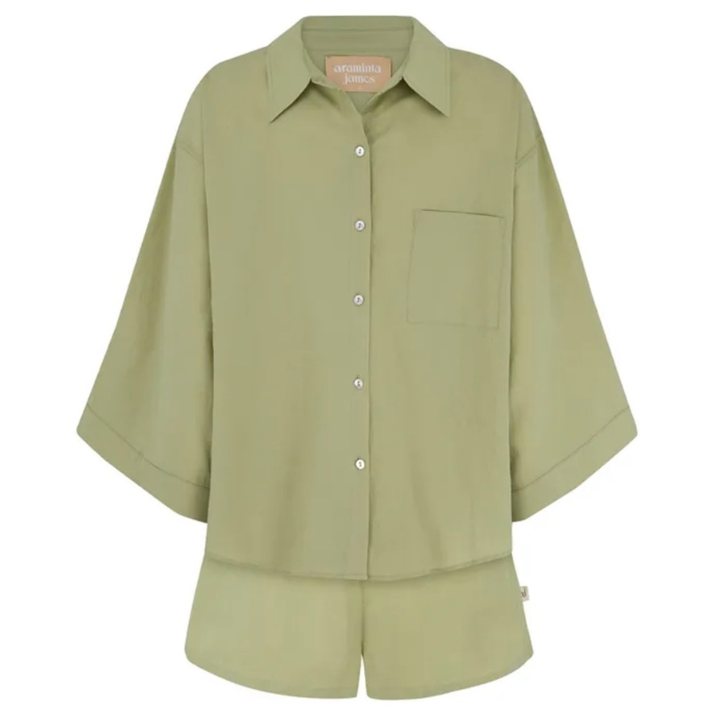 Araminta James Biarritz Set in Sage in size 10/M